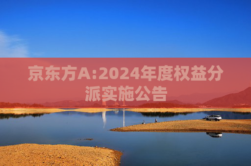 京东方A:2024年度权益分派实施公告  第1张