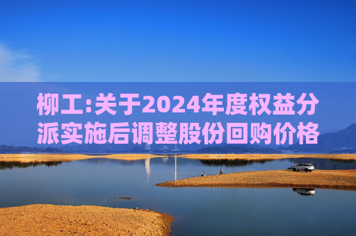 柳工:关于2024年度权益分派实施后调整股份回购价格上限的公告  第1张