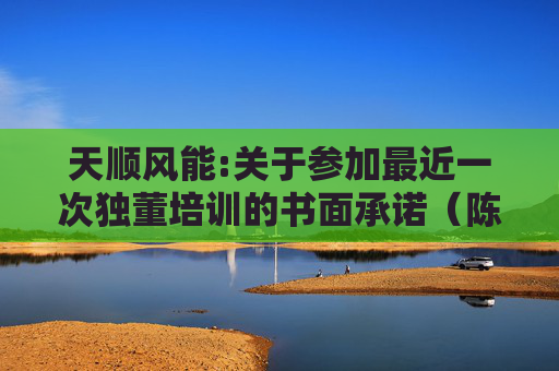 天顺风能:关于参加最近一次独董培训的书面承诺（陈增炀）