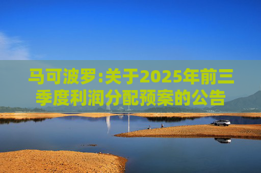 马可波罗:关于2025年前三季度利润分配预案的公告