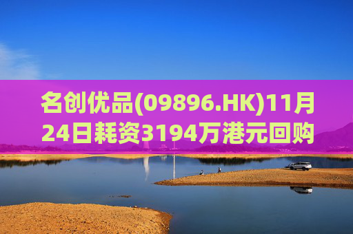 名创优品(09896.HK)11月24日耗资3194万港元回购86.7万股  第1张