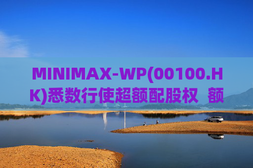 MINIMAX-WP(00100.HK)悉数行使超额配股权  额外筹资6.97亿港元