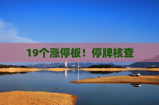 19个涨停板！停牌核查