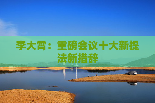 李大霄：重磅会议十大新提法新措辞