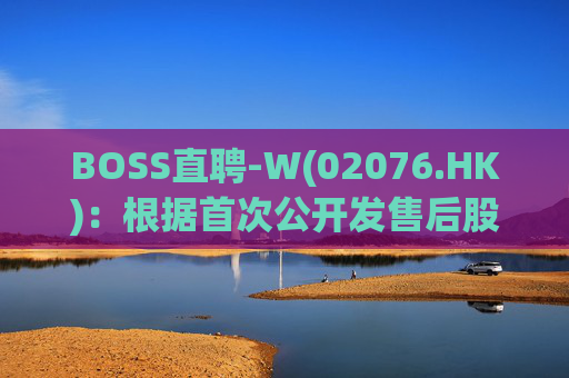 BOSS直聘-W(02076.HK)：根据首次公开发售后股份计划购买合共34.11万股