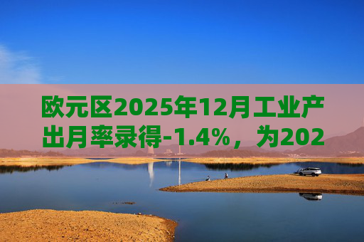 欧元区2025年12月工业产出月率录得-1.4%，为2025年4月以来最大降幅