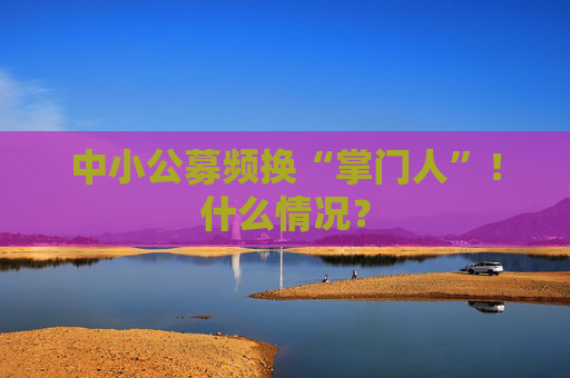 中小公募频换“掌门人”！什么情况？