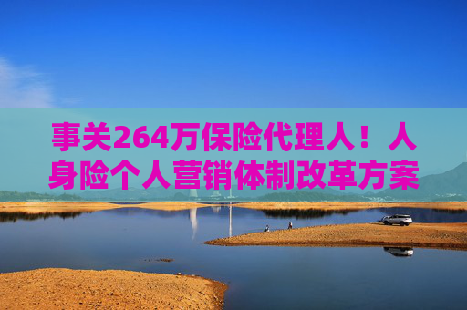 事关264万保险代理人！人身险个人营销体制改革方案落地 拟推动建立有中国特色的保险销售人员荣誉评价体系