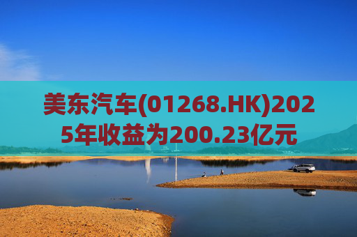 美东汽车(01268.HK)2025年收益为200.23亿元