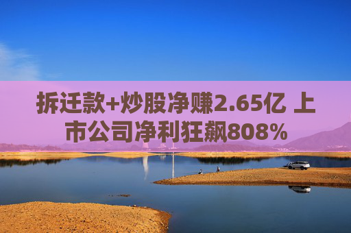 拆迁款+炒股净赚2.65亿 上市公司净利狂飙808%