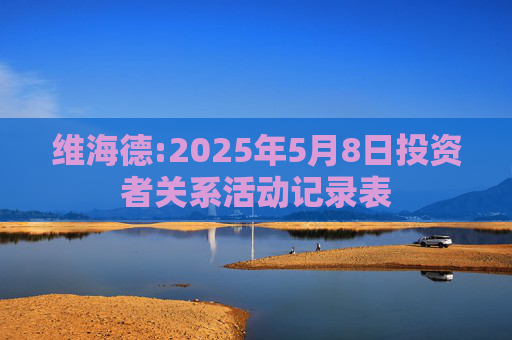 维海德:2025年5月8日投资者关系活动记录表