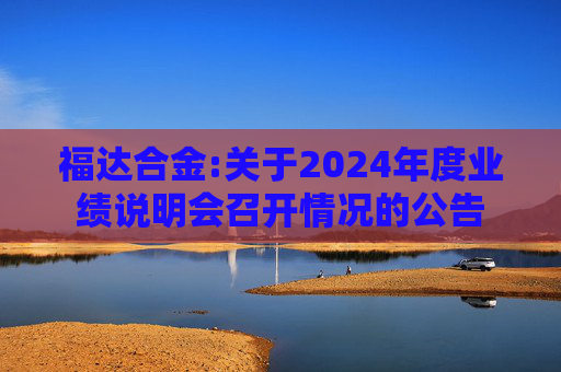 福达合金:关于2024年度业绩说明会召开情况的公告