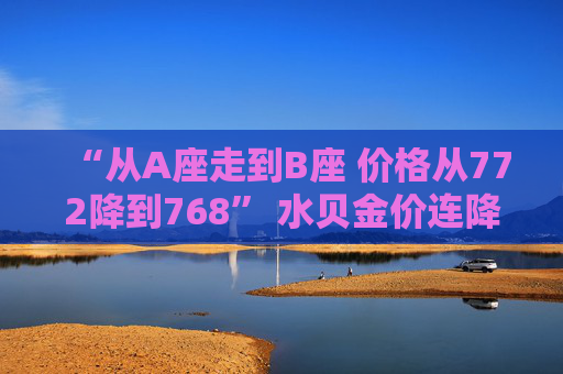 “从A座走到B座 价格从772降到768” 水贝金价连降三日！机构调整预期  第1张